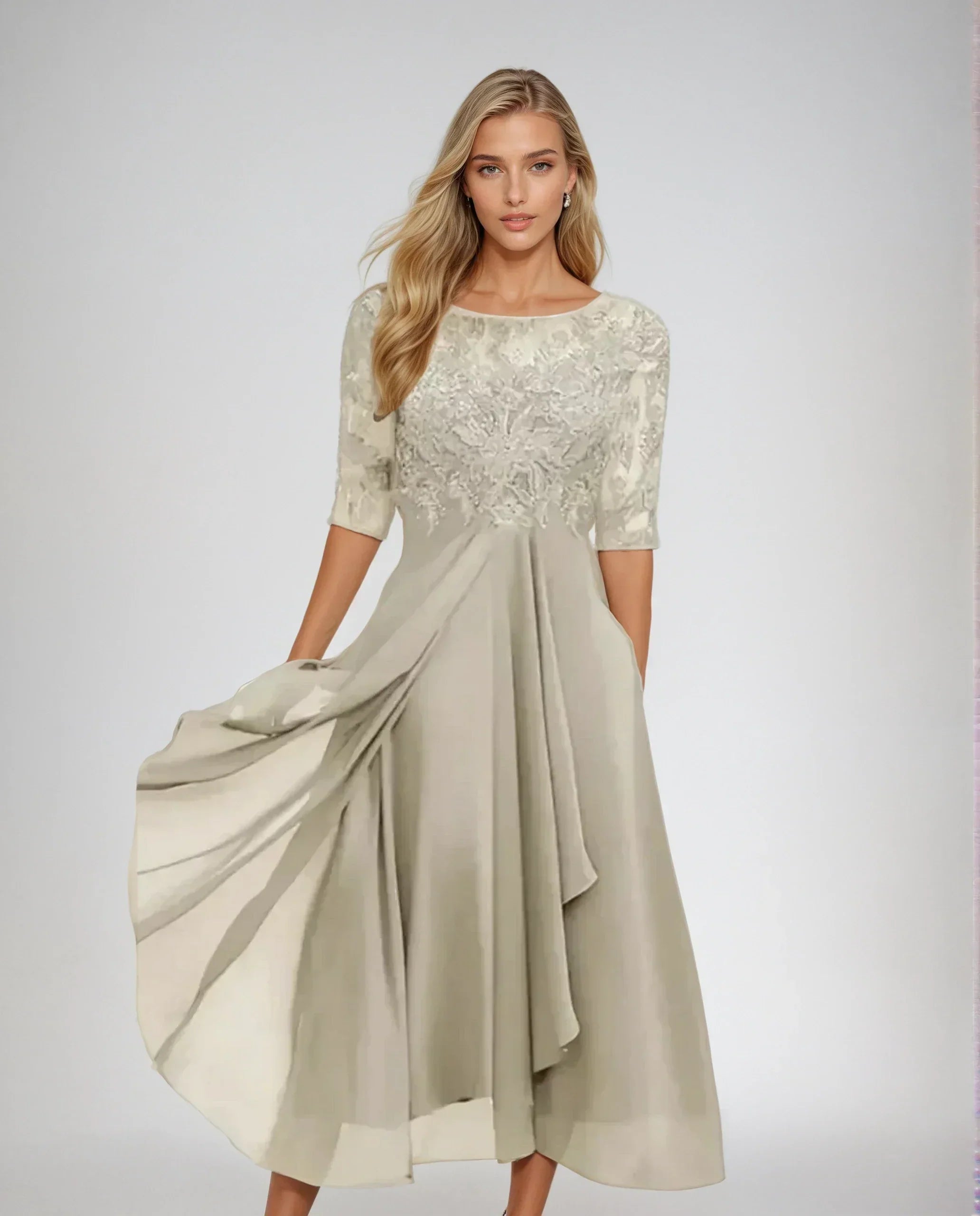 CAROLINE | ROBE FLUIDE DÉTAILLÉE ET ÉLÉGANTE