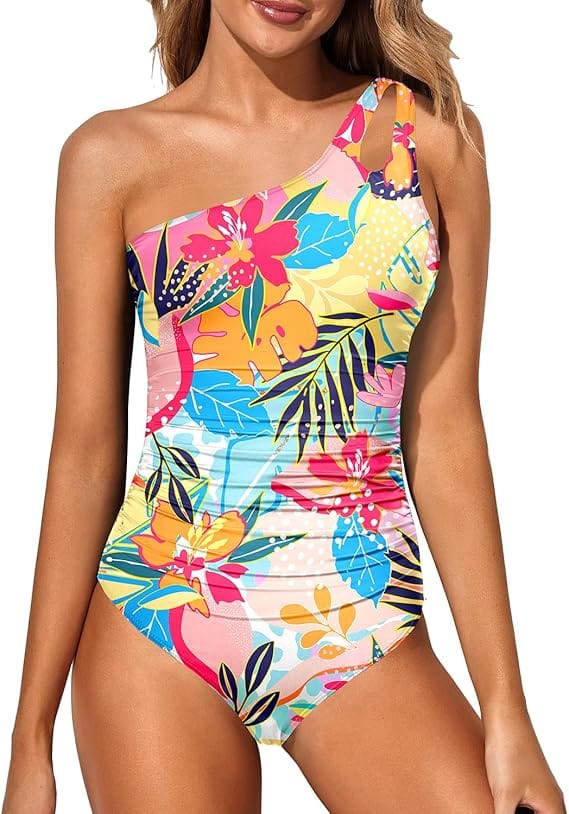 Maillot de bain sculptant asymétrique