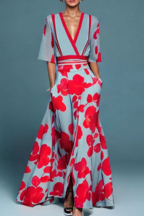 Isabella | Élégance Intemporelle Robe Fleurie