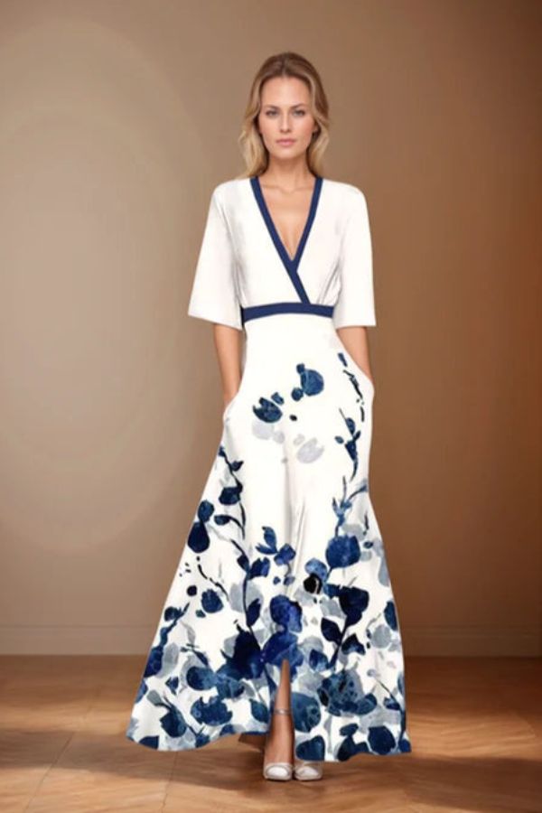 Isabella | Élégance Intemporelle Robe Fleurie