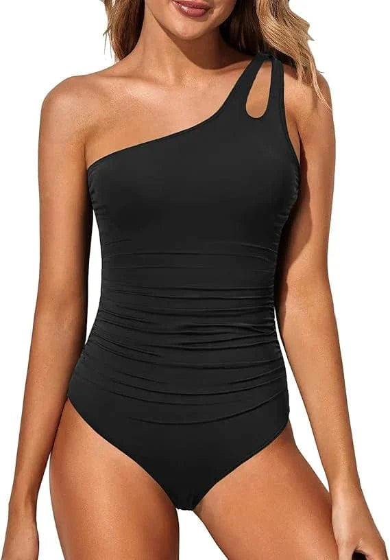 Maillot de bain sculptant asymétrique