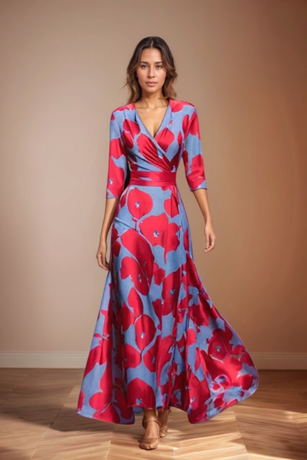 Isabella | Élégance Intemporelle Robe Fleurie