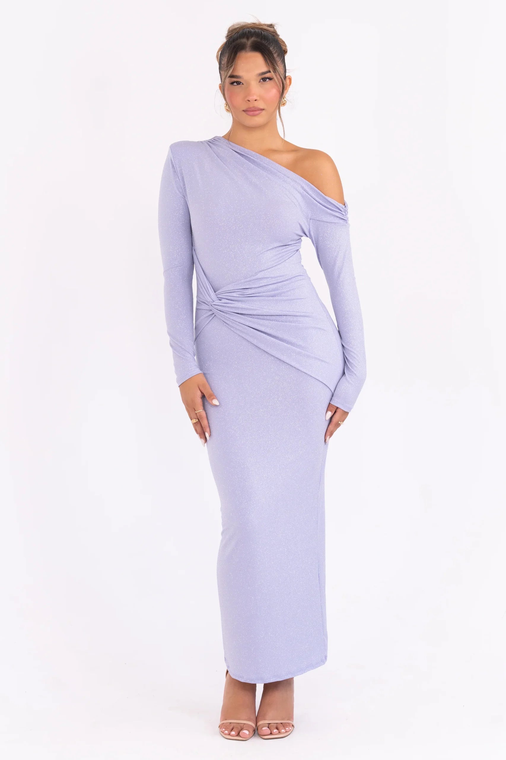 Cosette – Robe longue asymétrique à paillettes