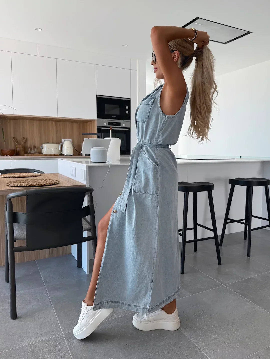 Louisa | Robe Longue en Jean