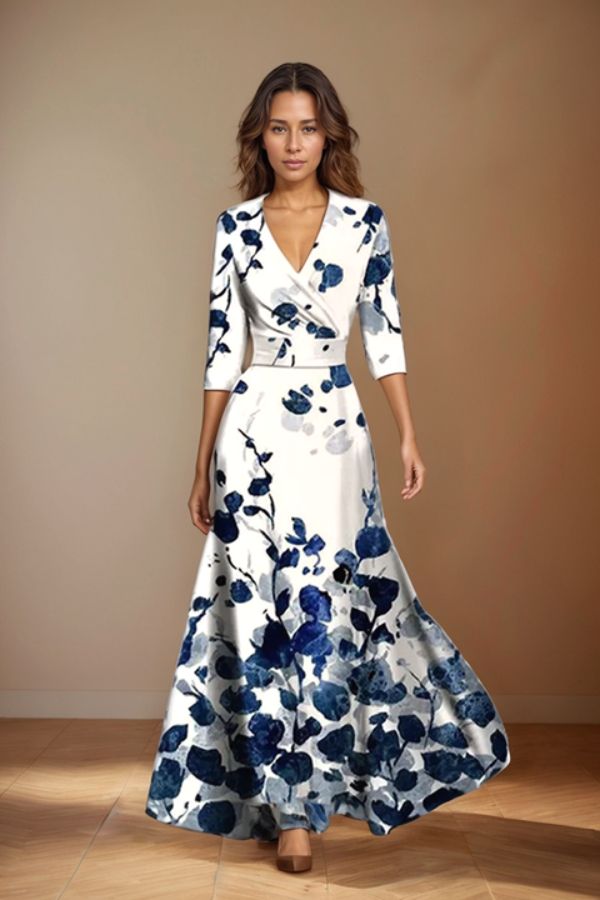 Isabella | Élégance Intemporelle Robe Fleurie