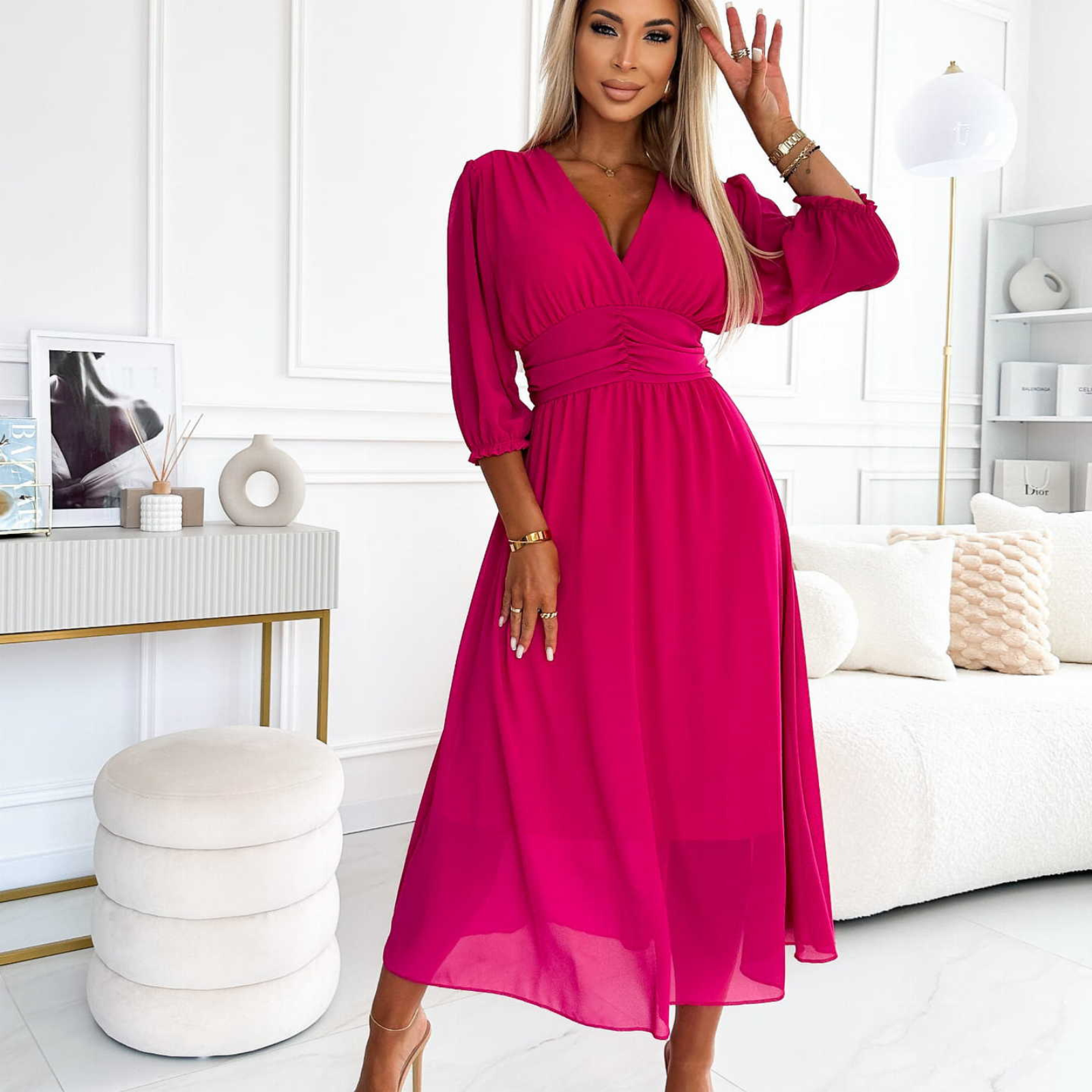 Abigail™ - Robe légère en chiffon soyeux