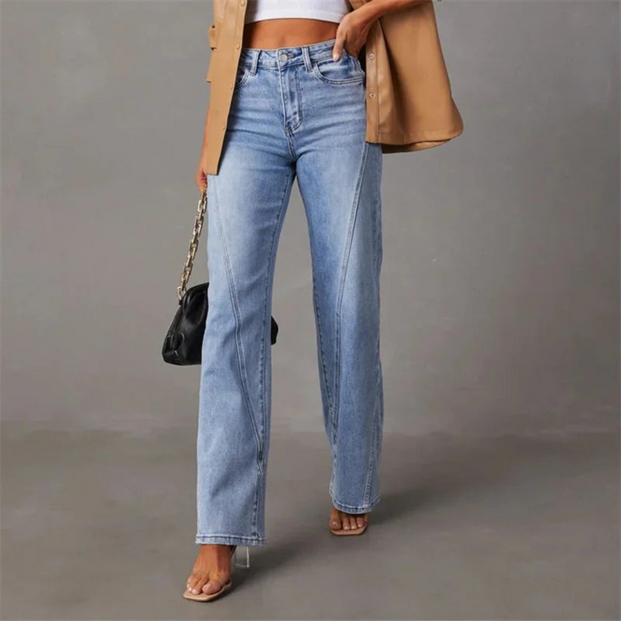 Adora – Jeans Large Taille Haute