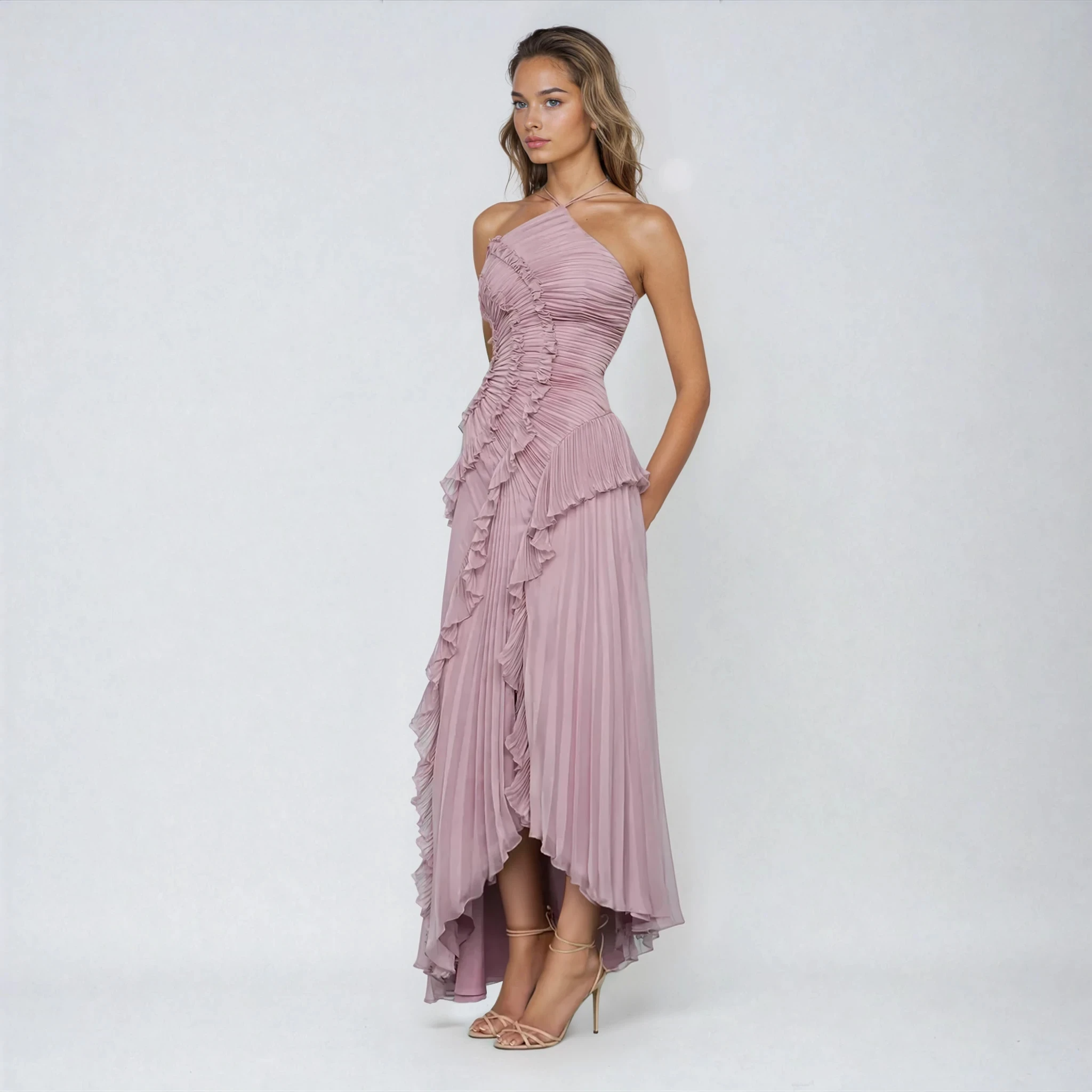 Colette – Robe Lilas Étoilée