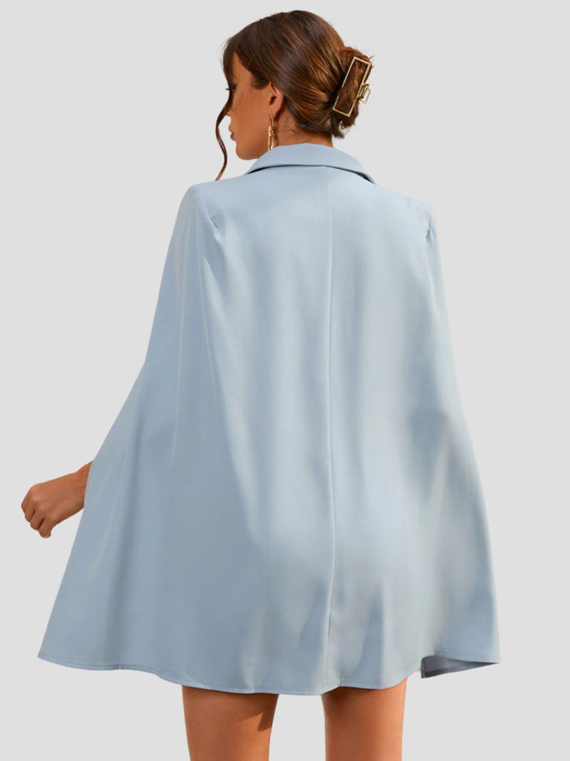Célestine - Robe blazer chic avec cape
