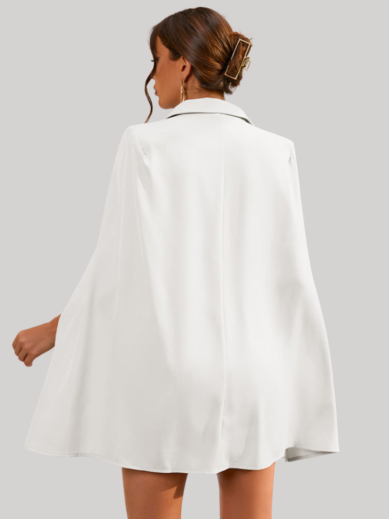 Célestine - Robe blazer chic avec cape