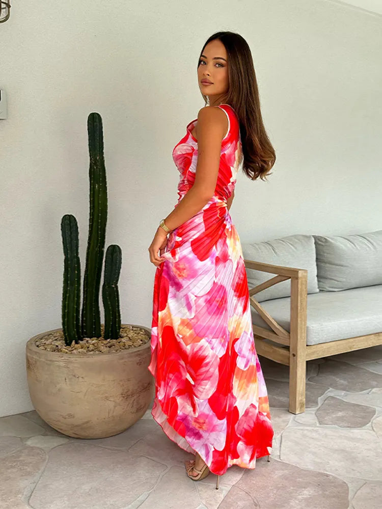 Elaine - Robe d'été plissée
