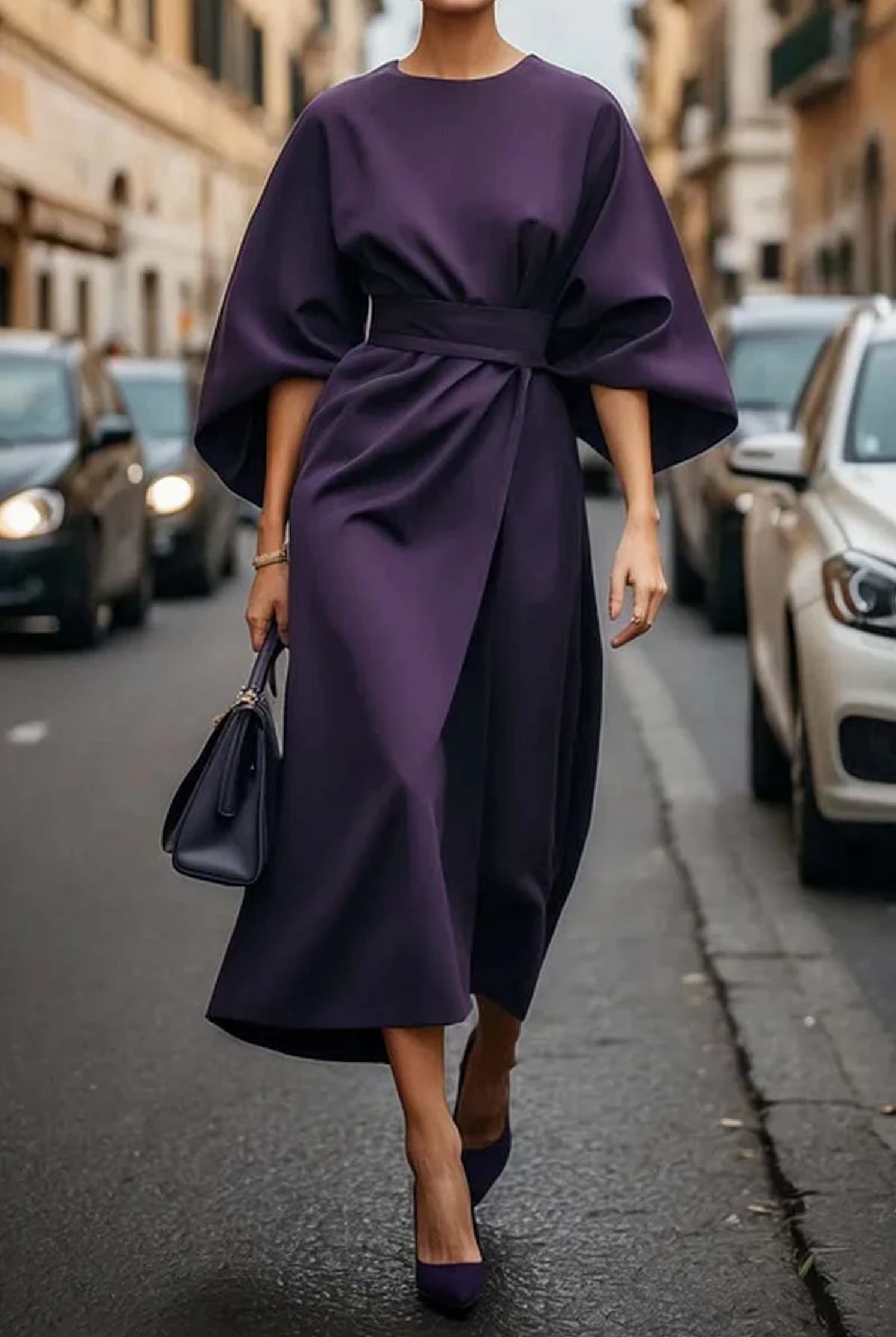 Axelle | Robe élégante avec ceinture