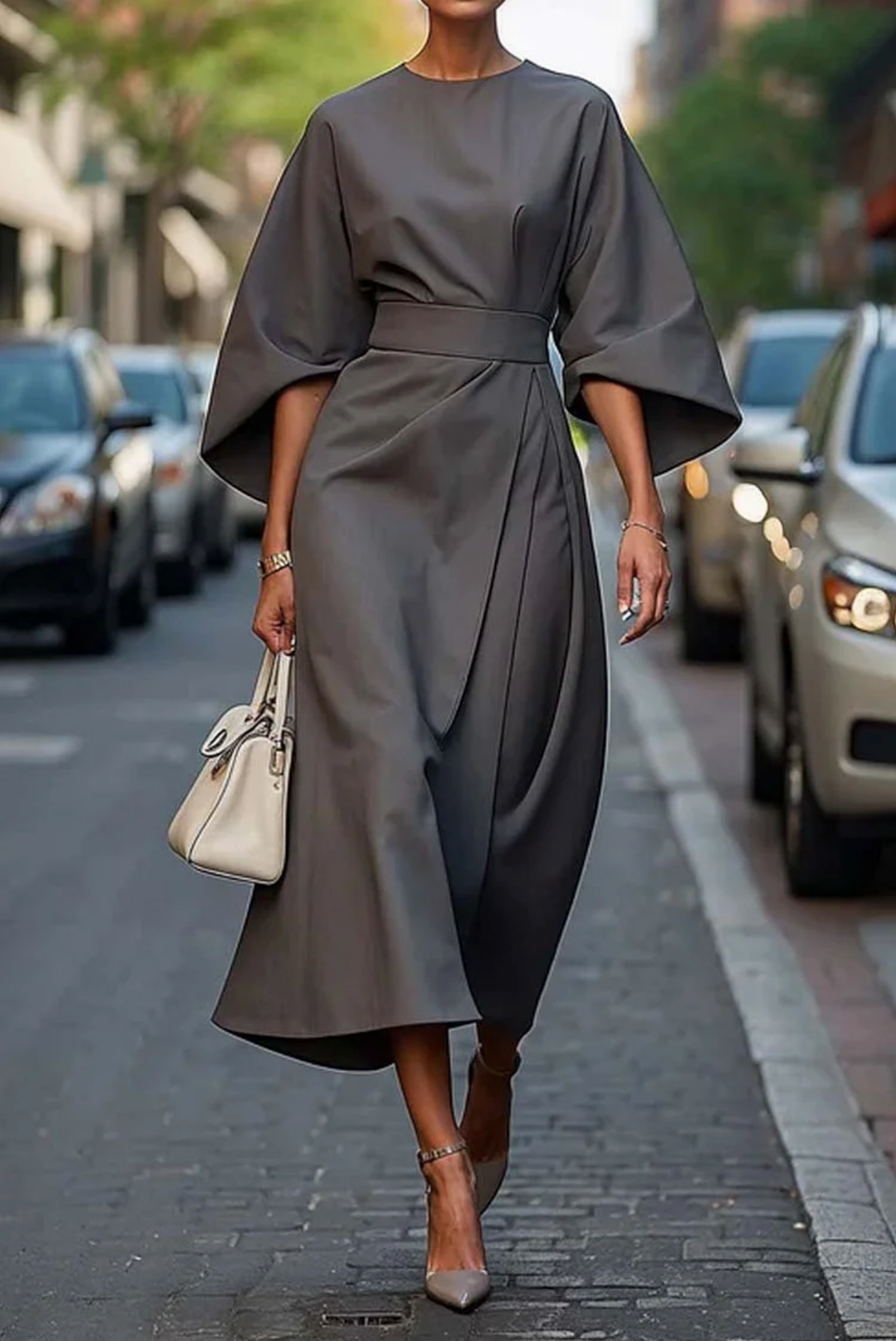 Axelle | Robe élégante avec ceinture