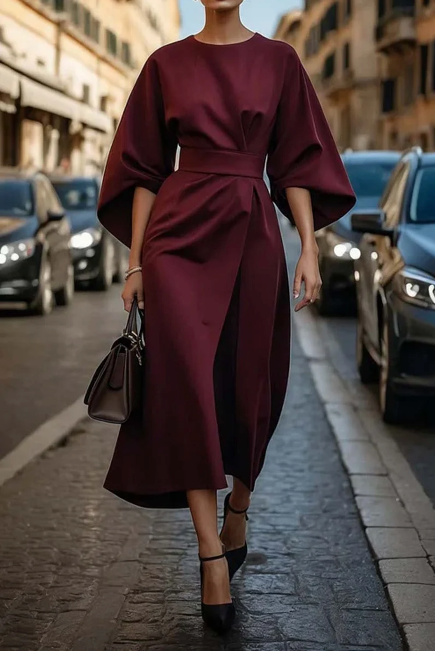 Axelle | Robe élégante avec ceinture