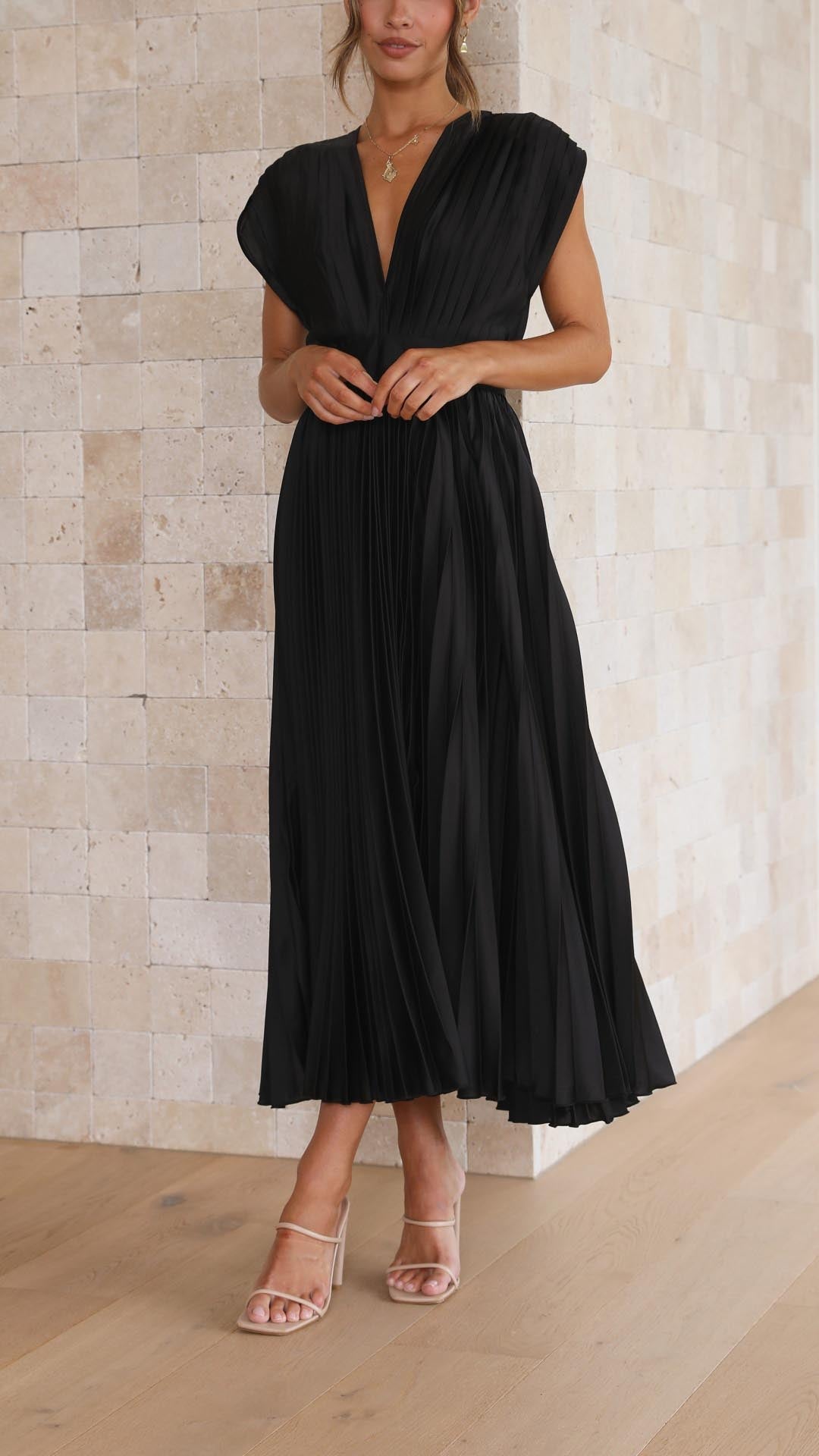 Adeline - Robe plissée élégante