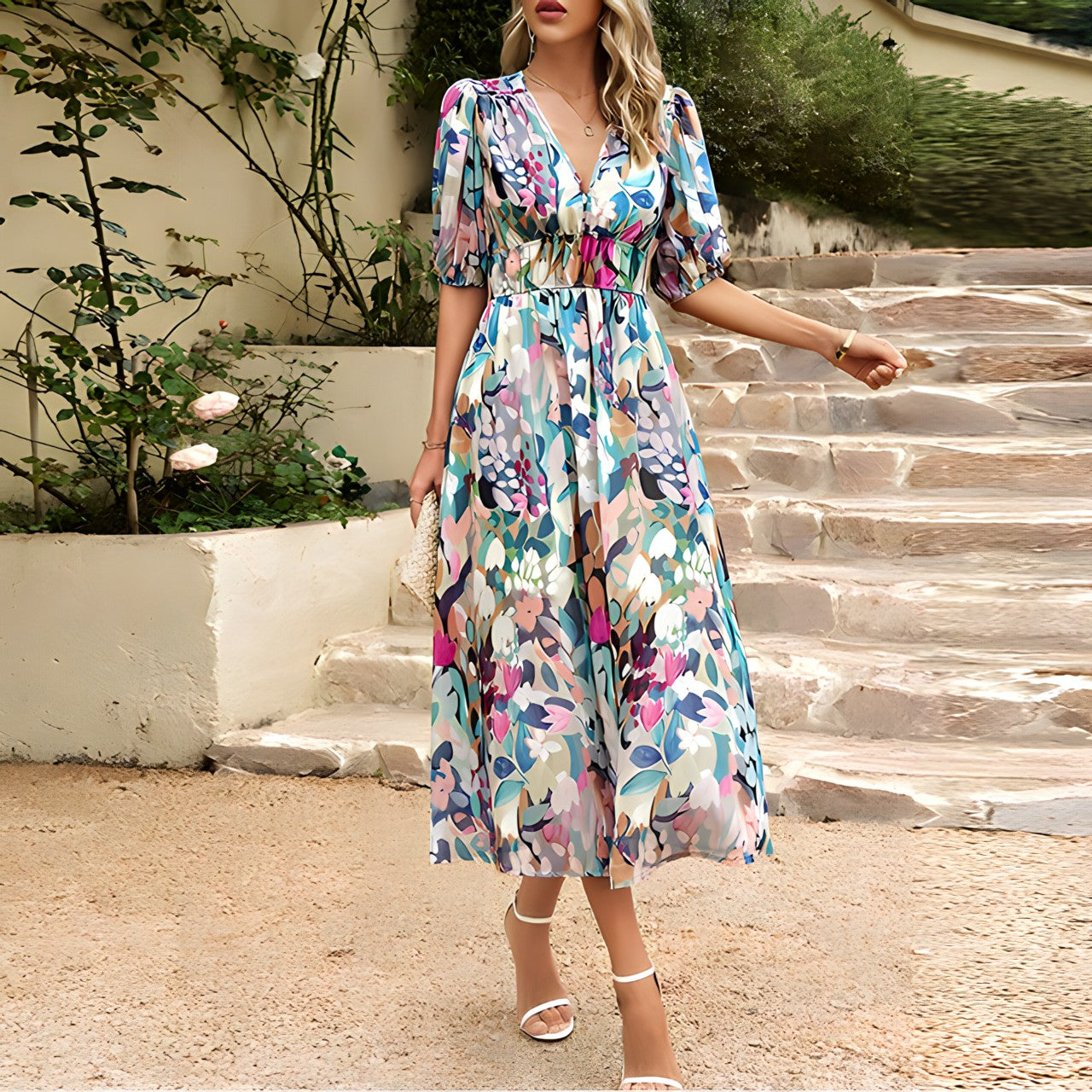 Robe V-Cou Élégante Sasha™