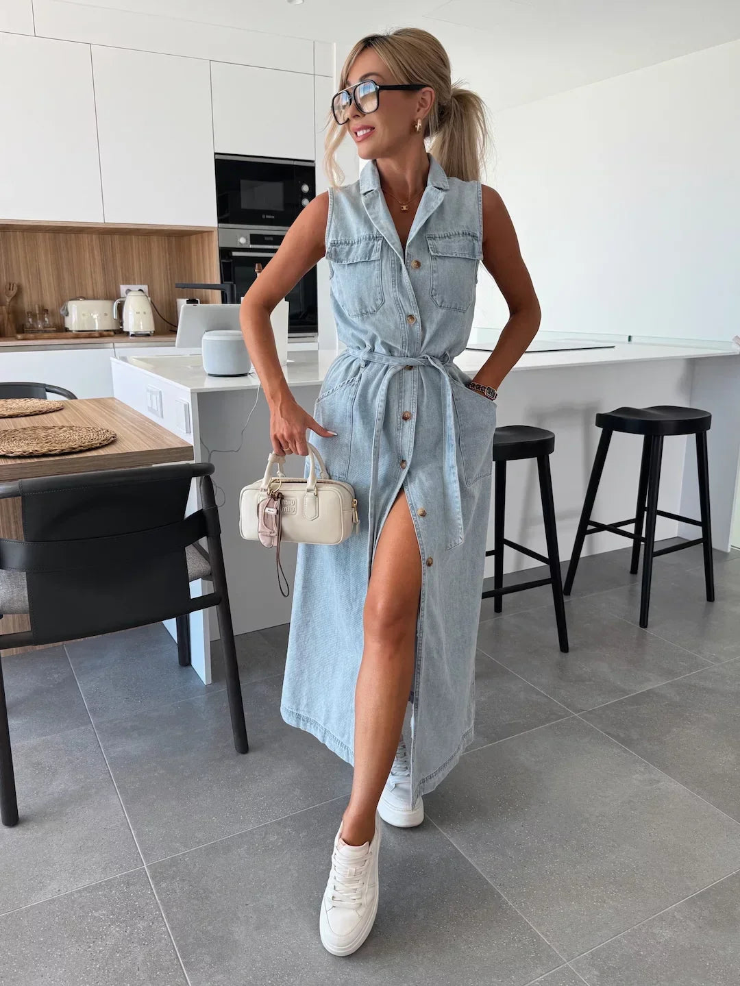 Louisa | Robe Longue en Jean