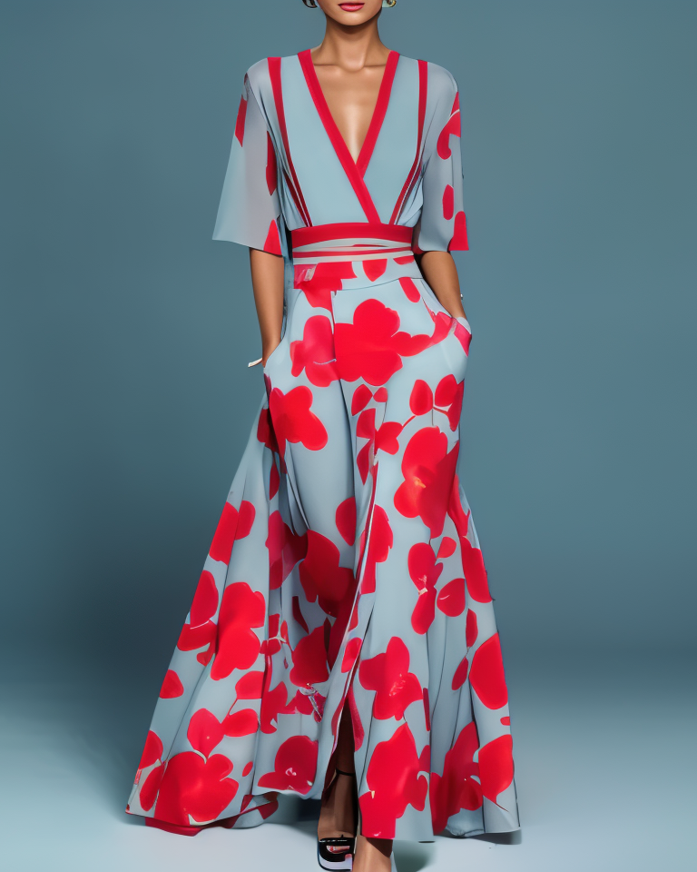 Amandine | Robe élégante décolleté en V