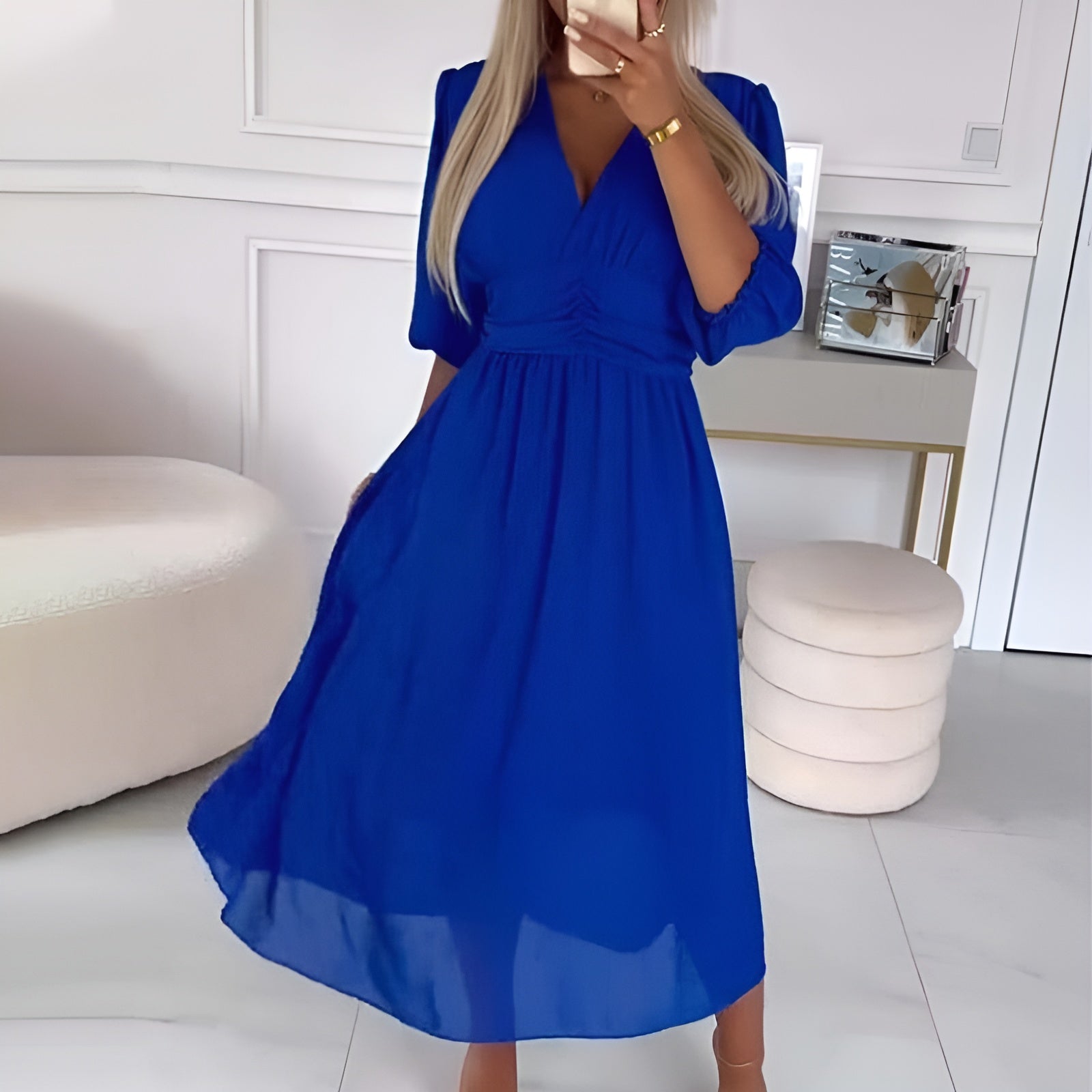 Abigail™ - Robe légère en chiffon soyeux