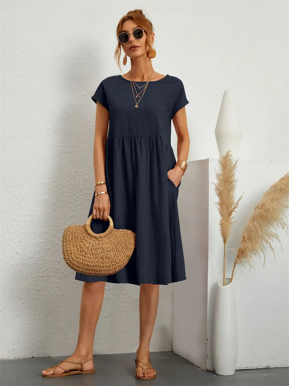Lise – Robe de Poche Décontractée