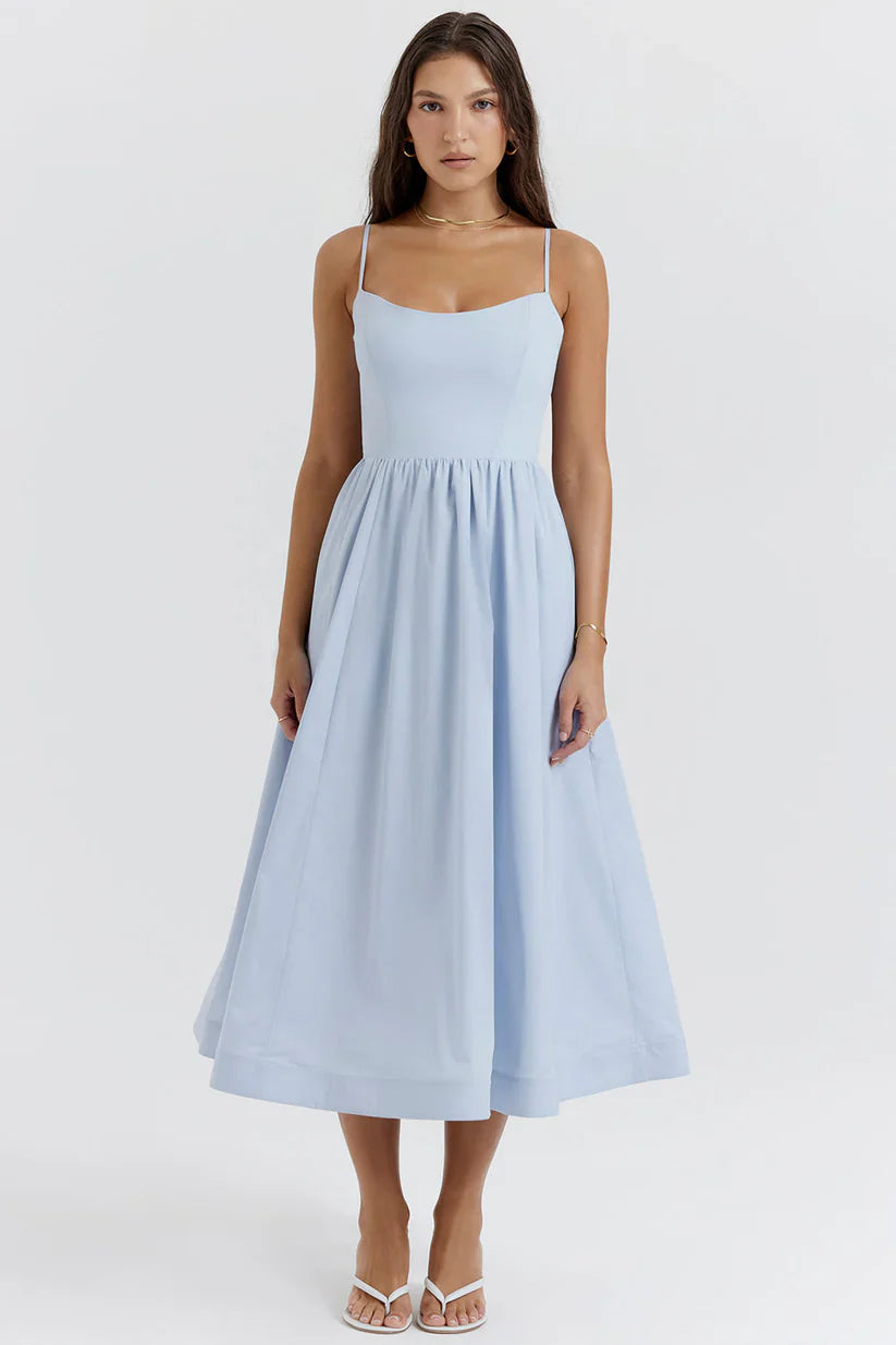 Jovie – Robe à fines bretelles chic