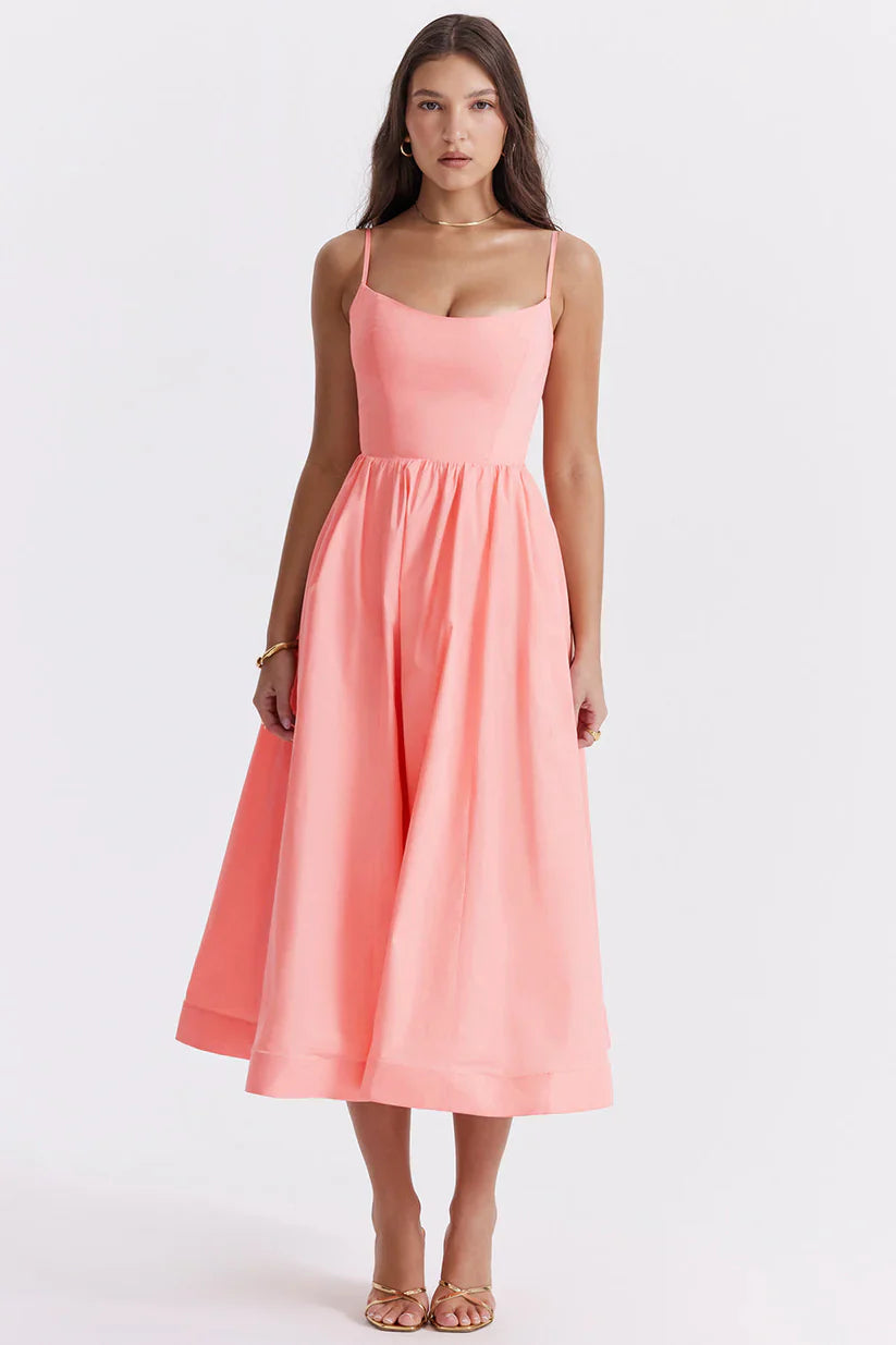 Jovie – Robe à fines bretelles chic