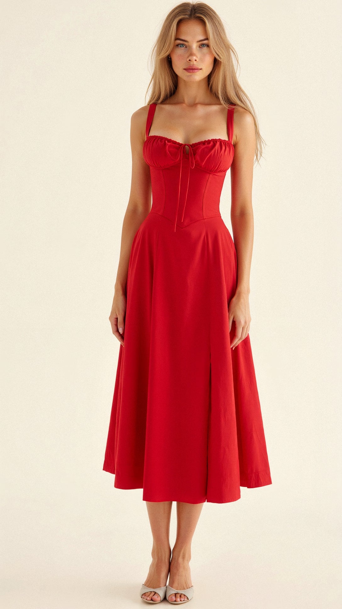 Annabelle – Robe Élégante à Taille Cintrée