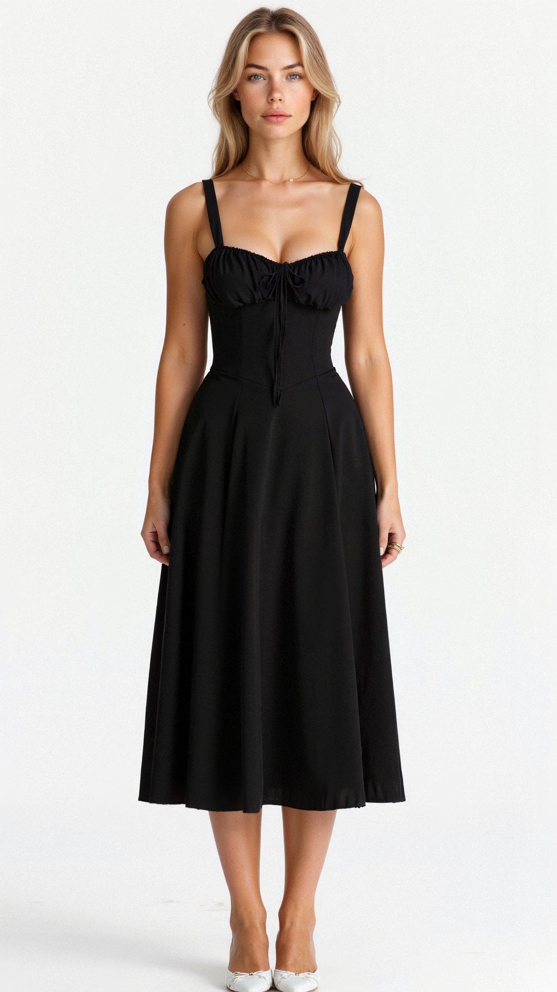 Annabelle – Robe Élégante à Taille Cintrée