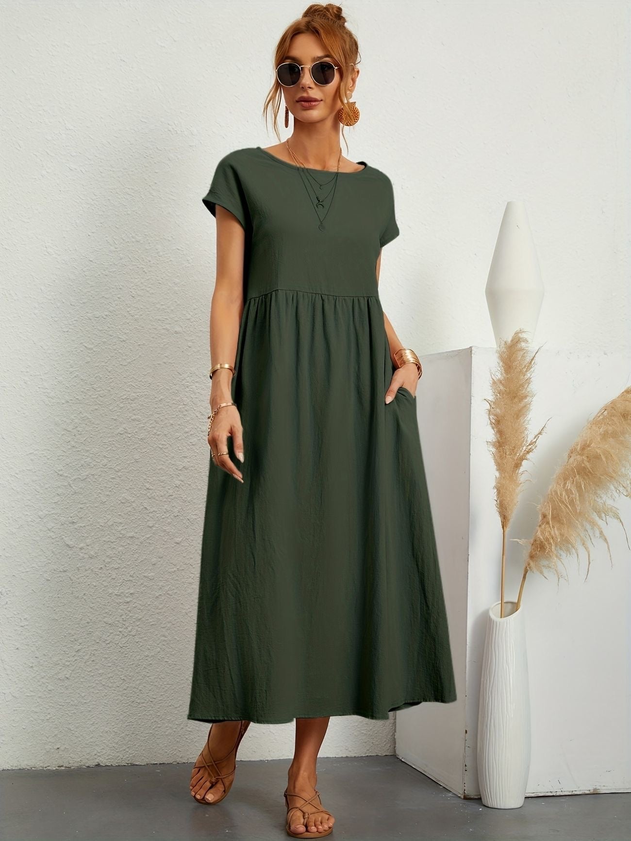 Zalora - Robe Casual Col V