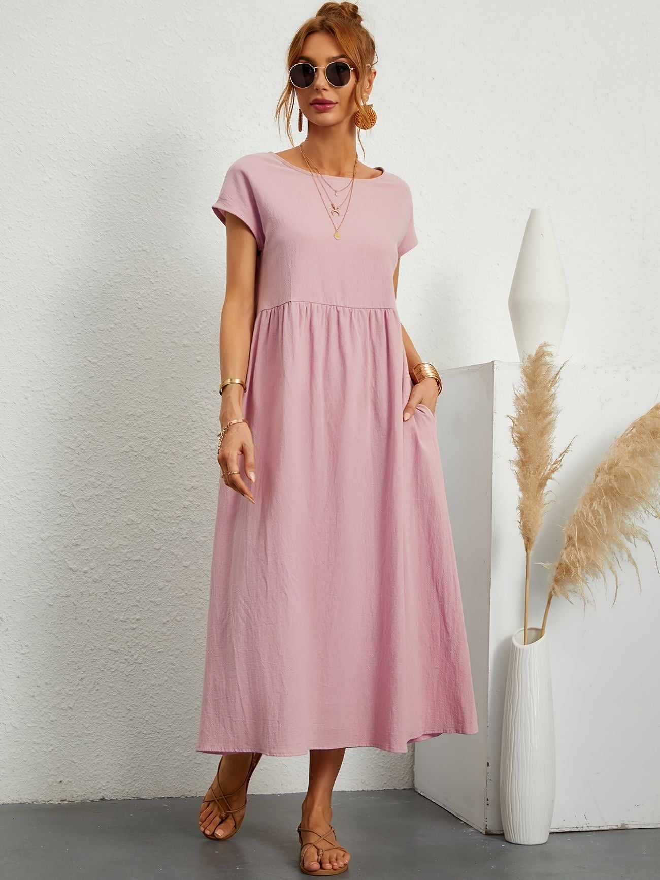 Zalora - Robe Casual Col V