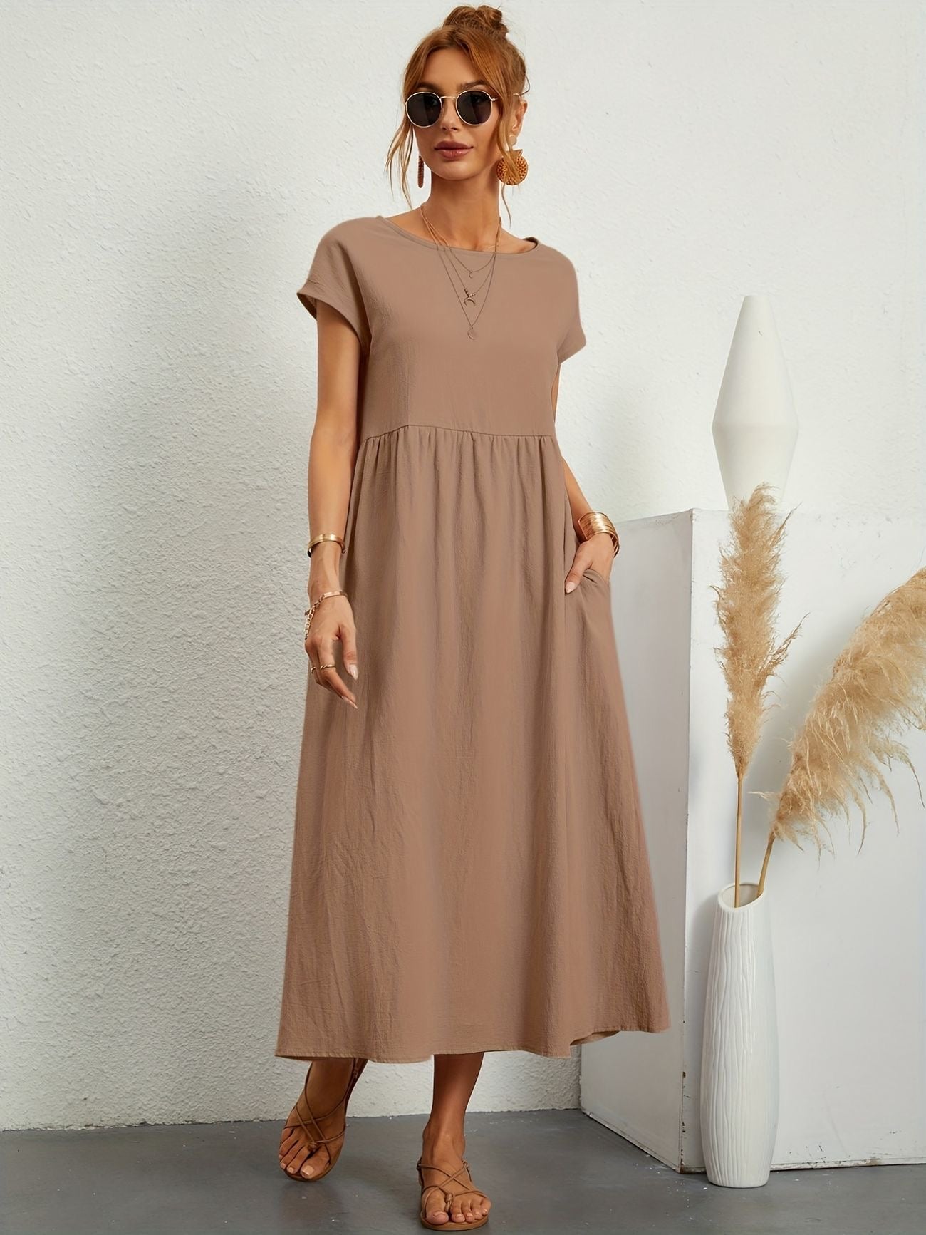 Zalora - Robe Casual Col V