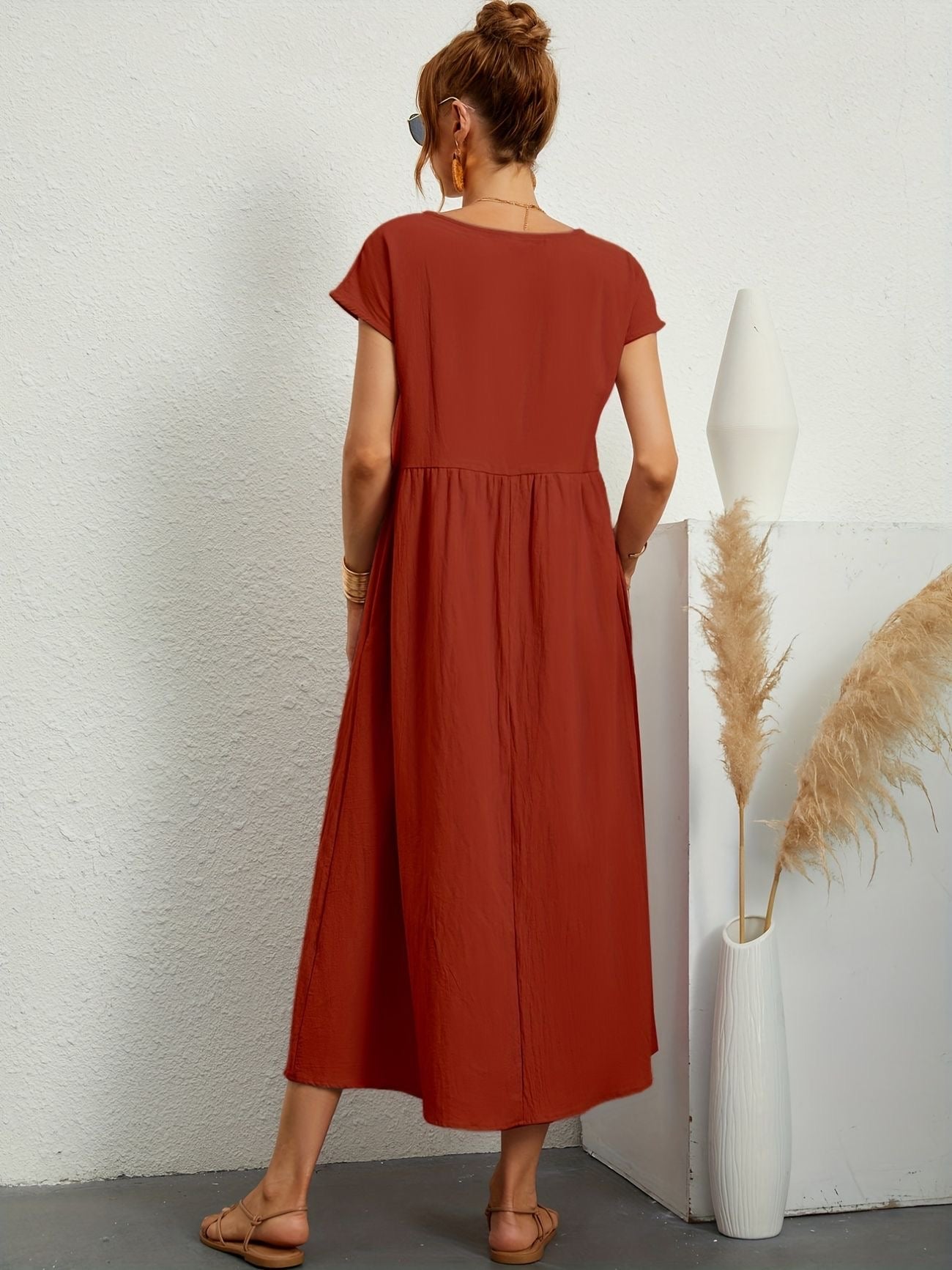 Zalora - Robe Casual Col V