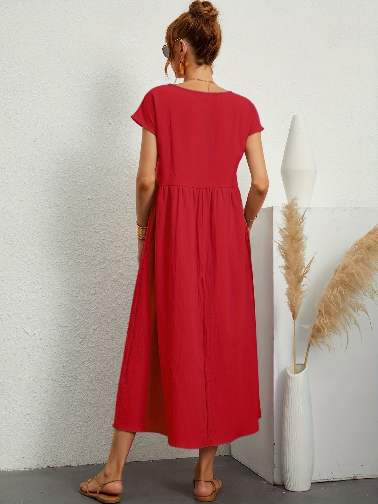 Zalora - Robe Casual Col V