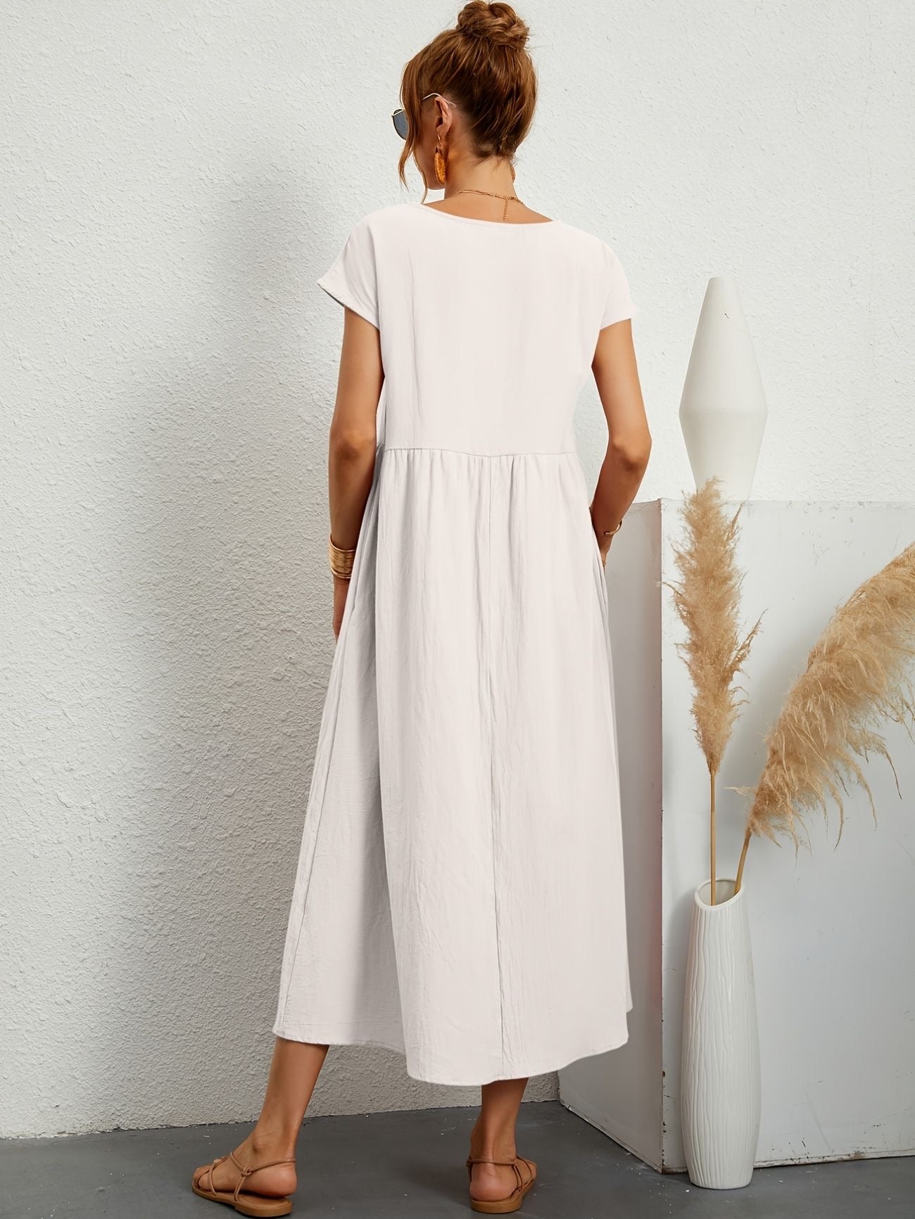 Zalora - Robe Casual Col V
