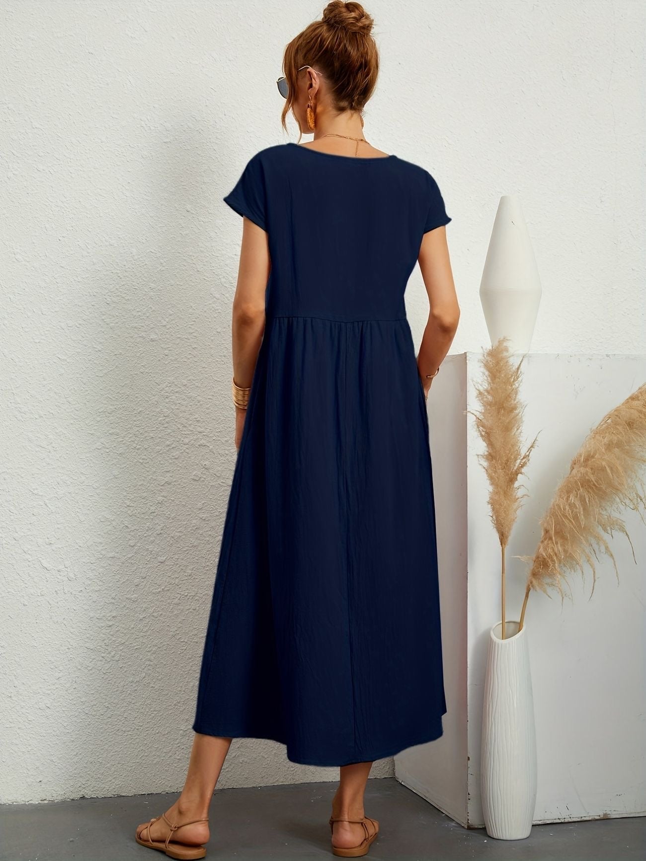 Zalora - Robe Casual Col V