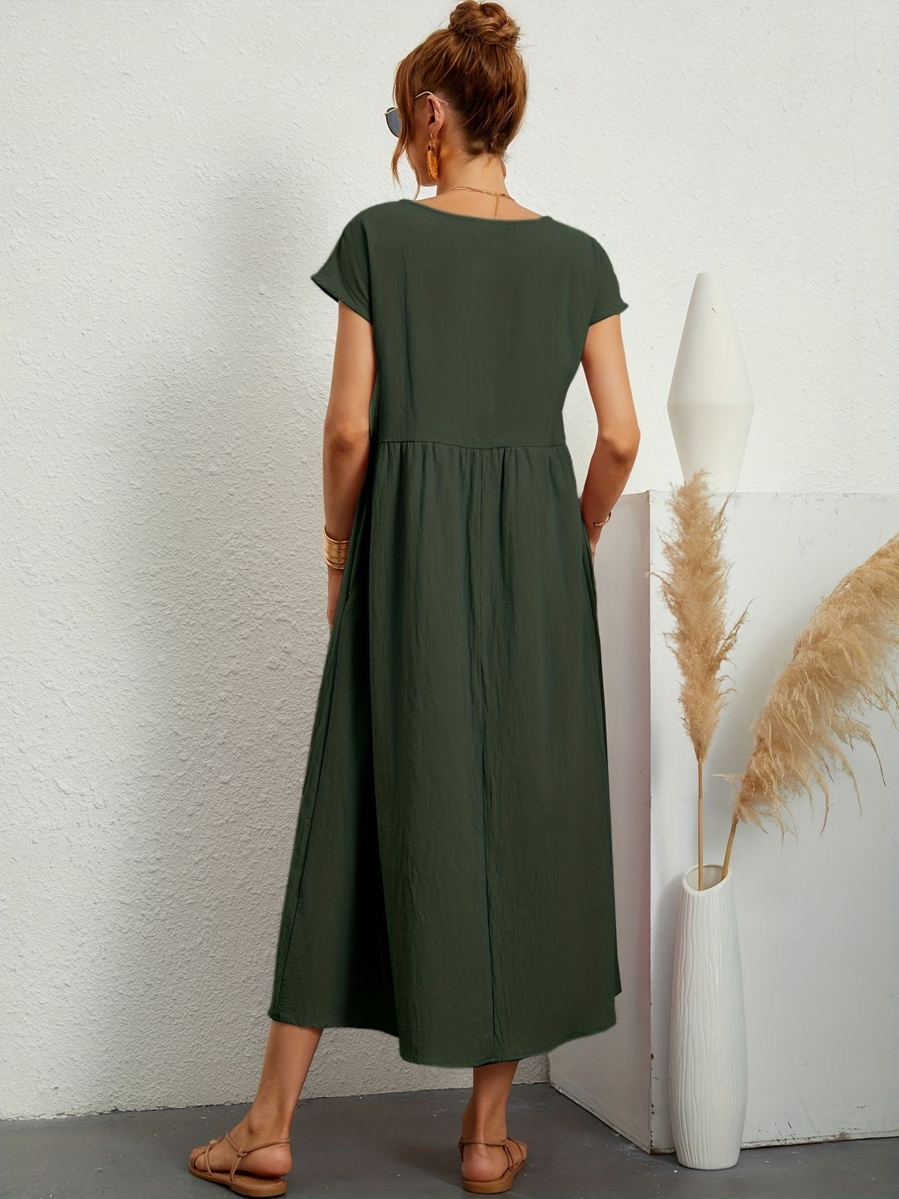 Zalora - Robe Casual Col V
