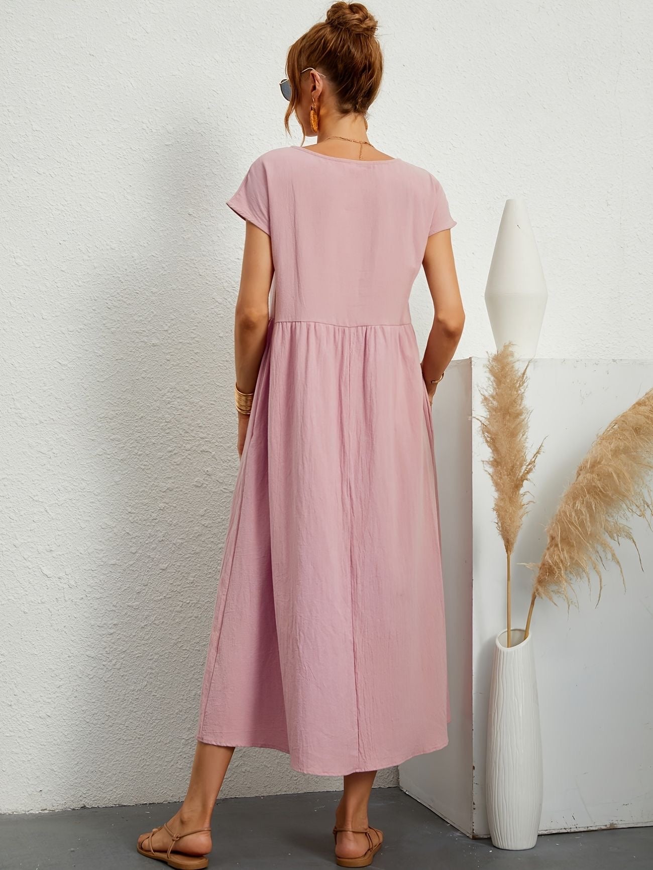 Zalora - Robe Casual Col V