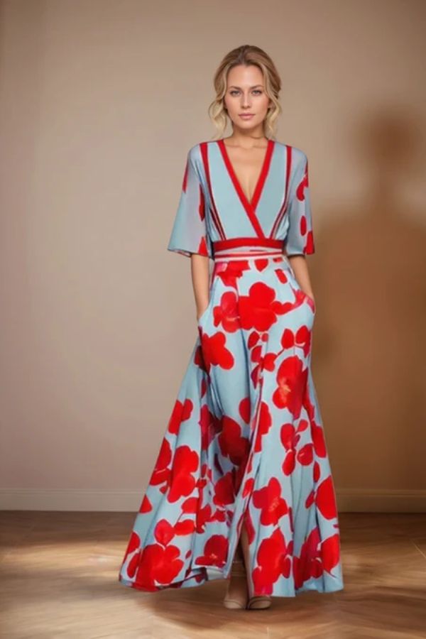 Isabella | Élégance Intemporelle Robe Fleurie