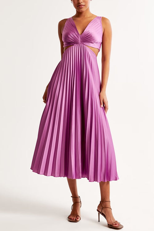 Elsa - Robe Maxi Plissée