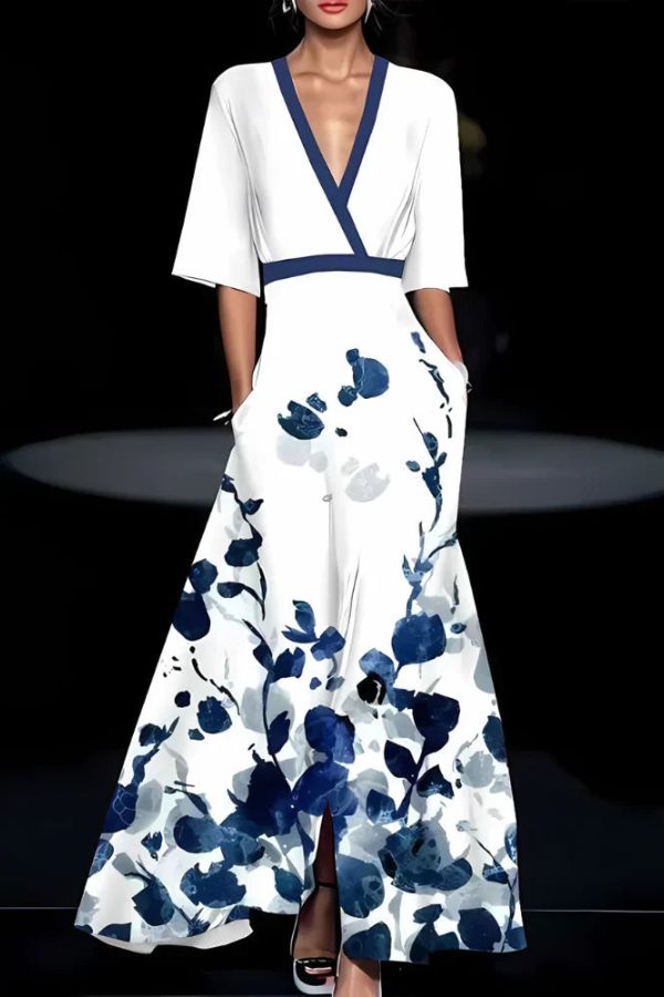 Isabella | Élégance Intemporelle Robe Fleurie