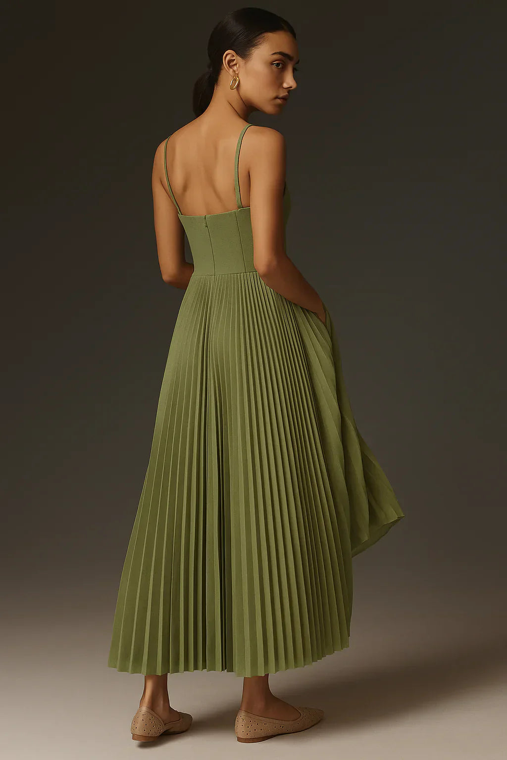 Isabelle - Robe Midi en Tulle Plissé
