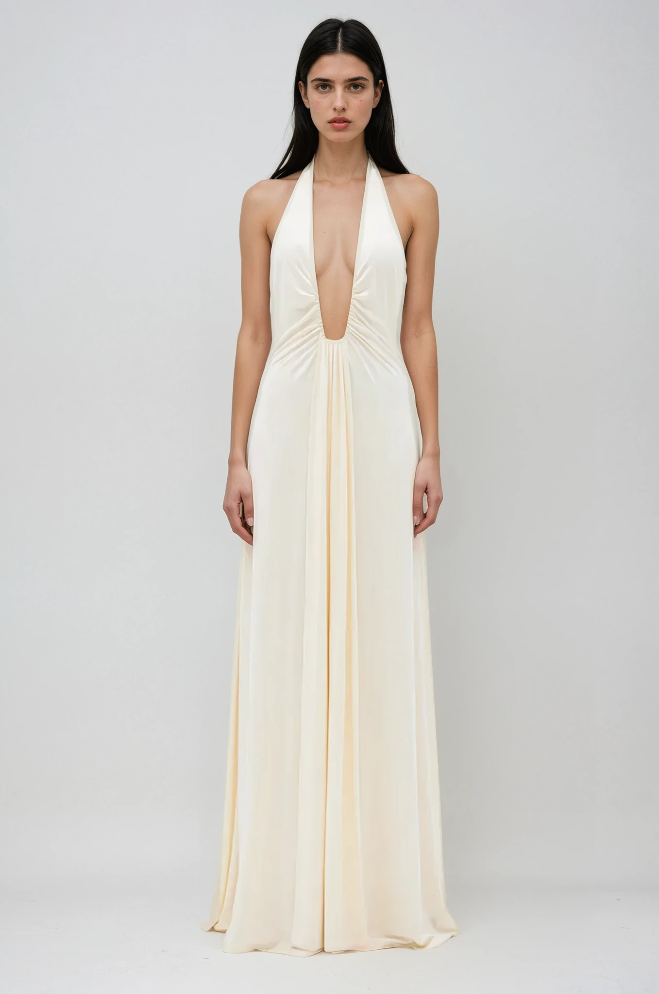 Ève – Robe à col profond