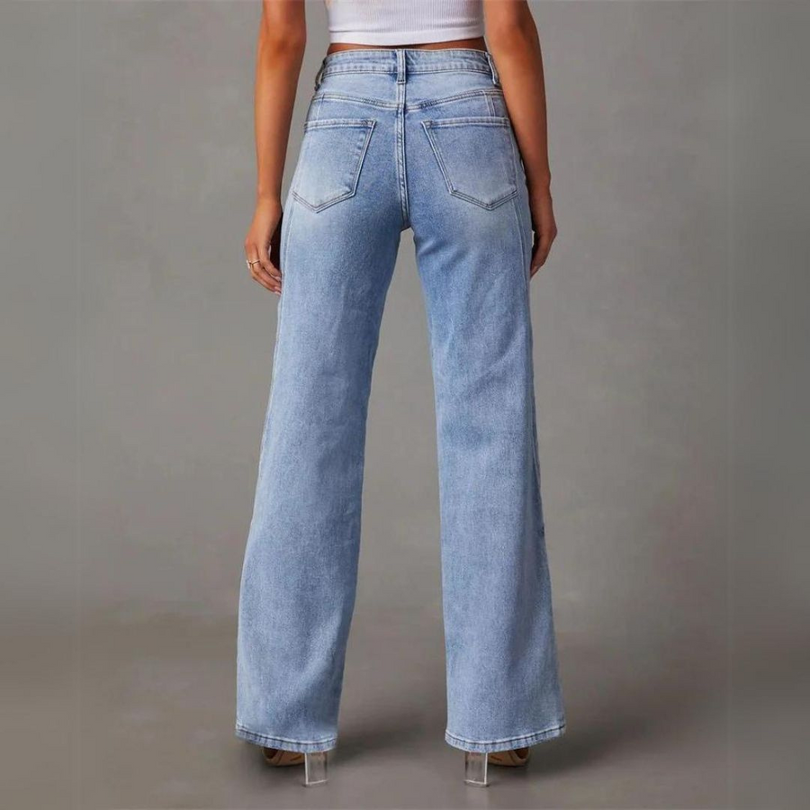 Adora – Jeans Large Taille Haute