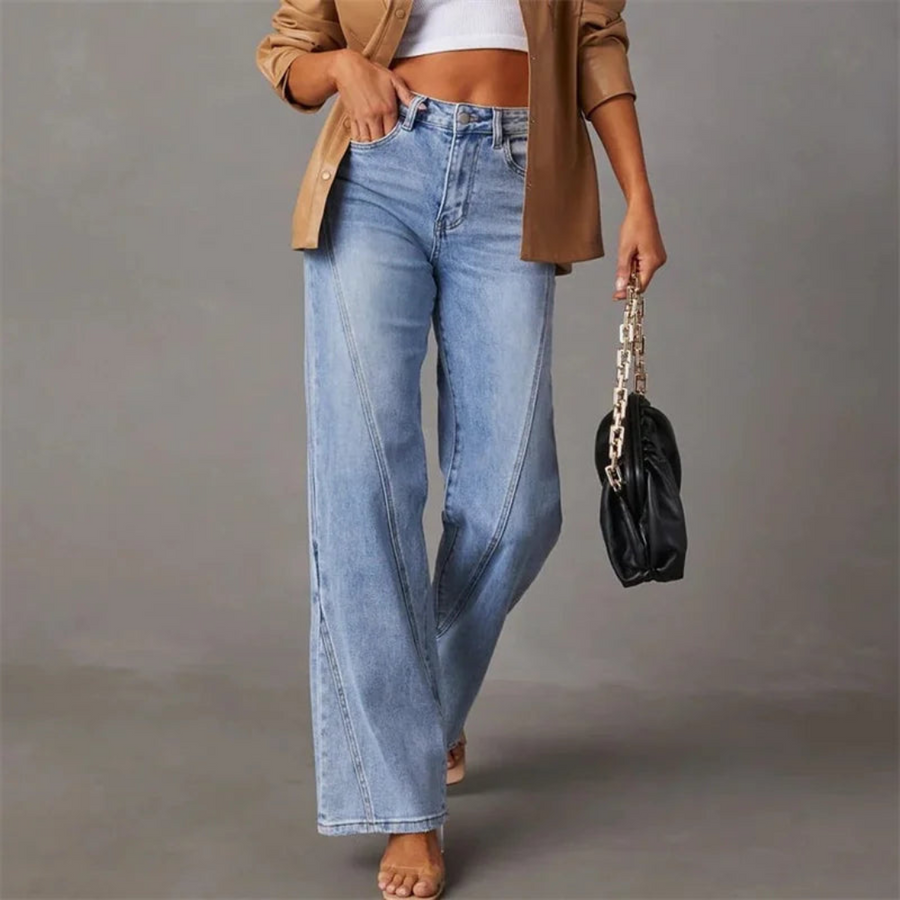 Adora – Jeans Large Taille Haute