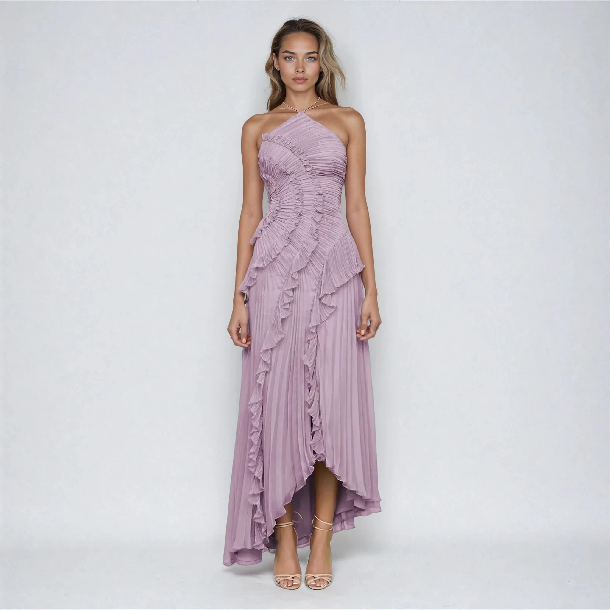 Colette – Robe Lilas Étoilée