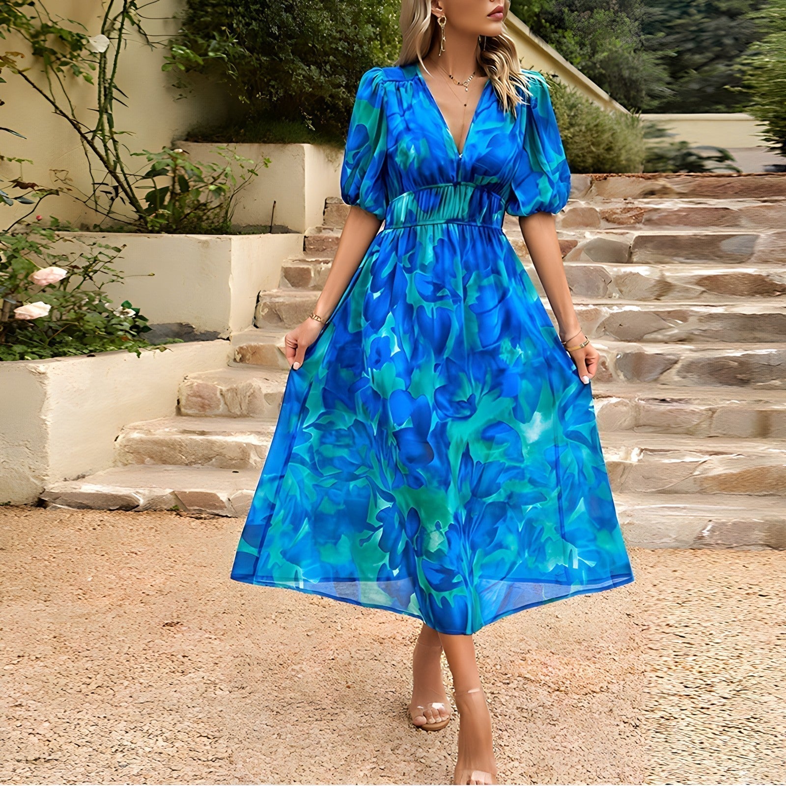 Robe V-Cou Élégante Sasha™